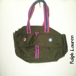 Ralph Lauren mini duffel bag, no shoulder strap in